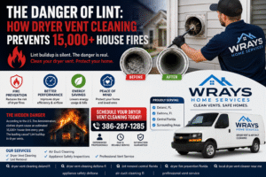 The Danger of Lint: How Dryer Vent Cleaning Prevents 15,000+ House Fires